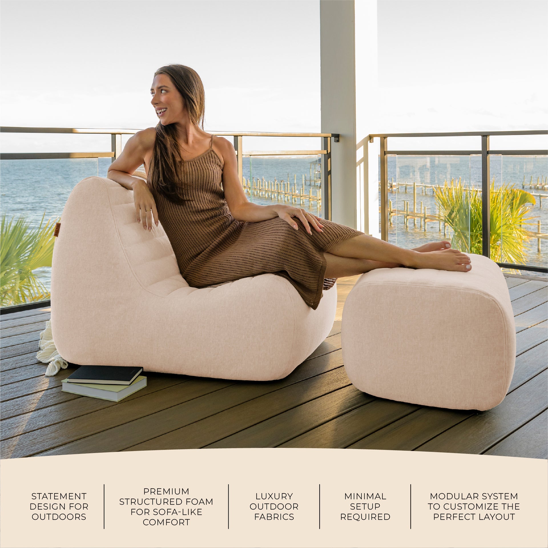 Solvana™ Outdoor Ottoman