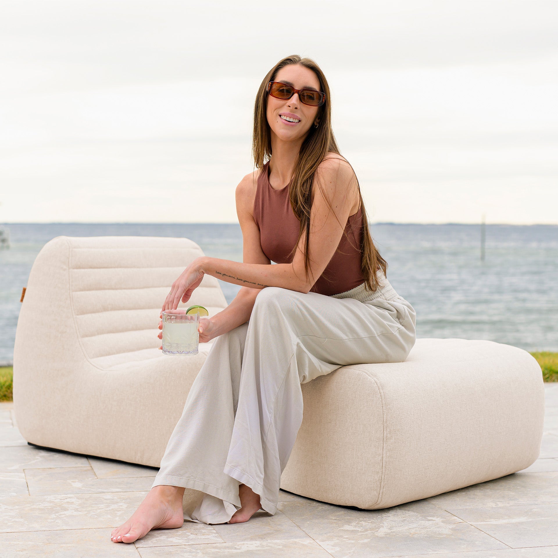 Solvana™ Outdoor Chair and Ottoman Set