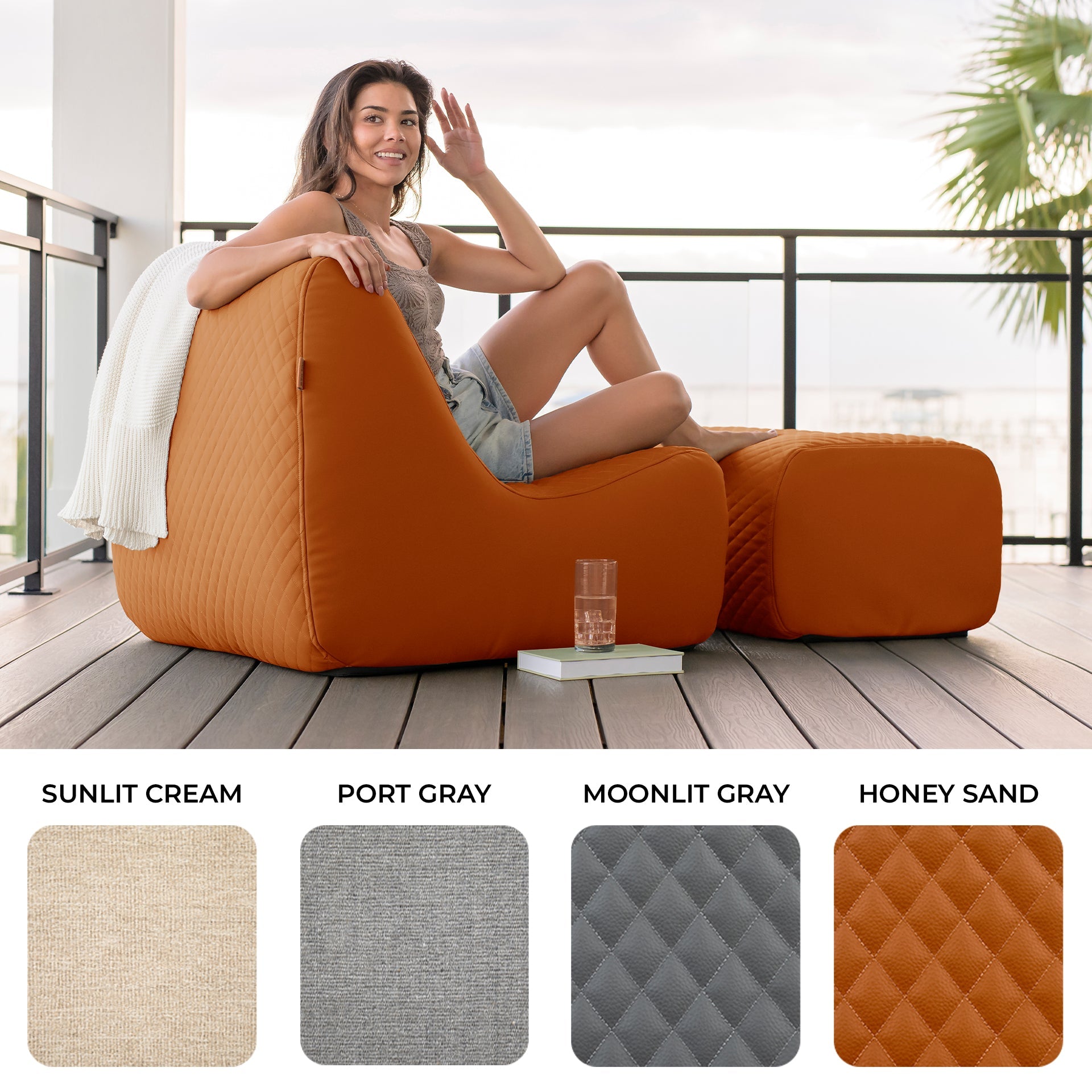 Solvana™ 5 Piece Outdoor Sectional Sofa